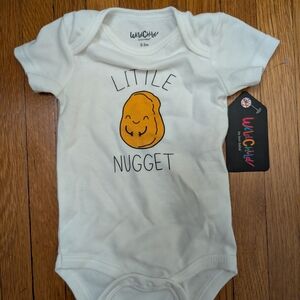 Bon Bebe White 'Little Nugget' Bodysuit